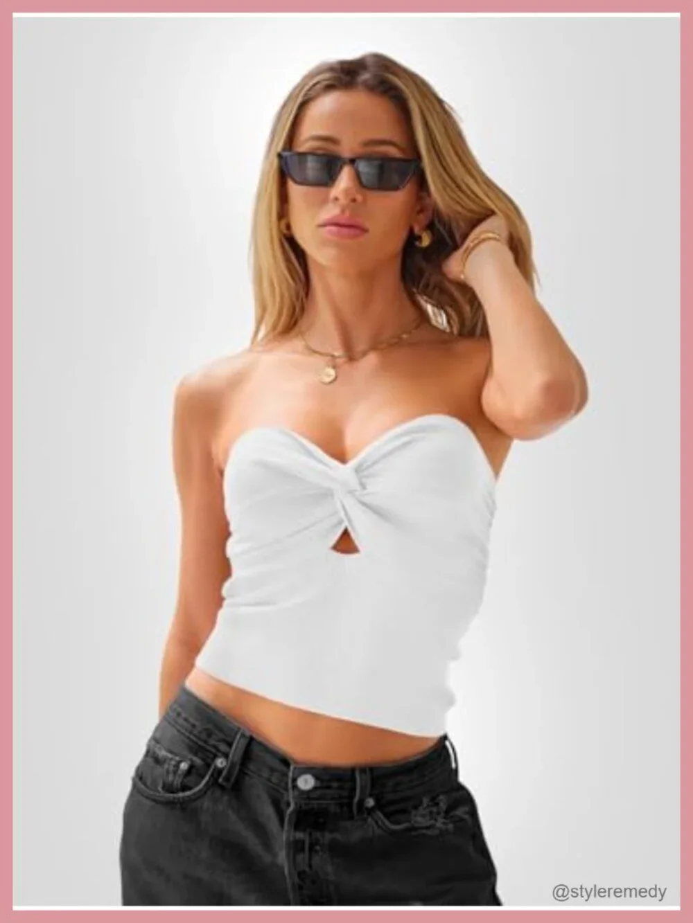 Strapless Crop Tube Top Ribbed Knit Y2K Summer Beach Vacation Going Out Clothes
